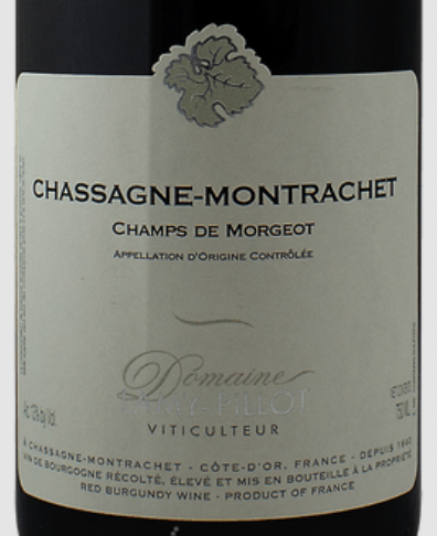 Domaine Lamy-Pillot  CHASSAGNE-MONTRACHET CHAMPS DE MORGEOT ROUGE 2022 (750ml)