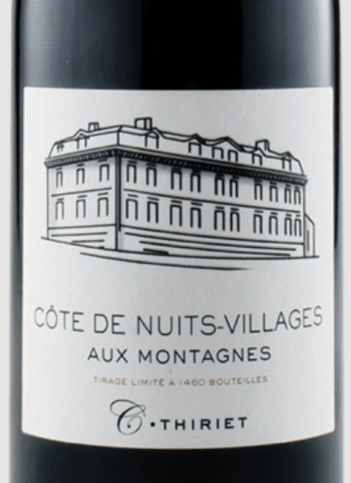 Thiriet - Côte de Nuits-Villages Rouge 'Aux Montagnes' 2022(6 x 750ml)